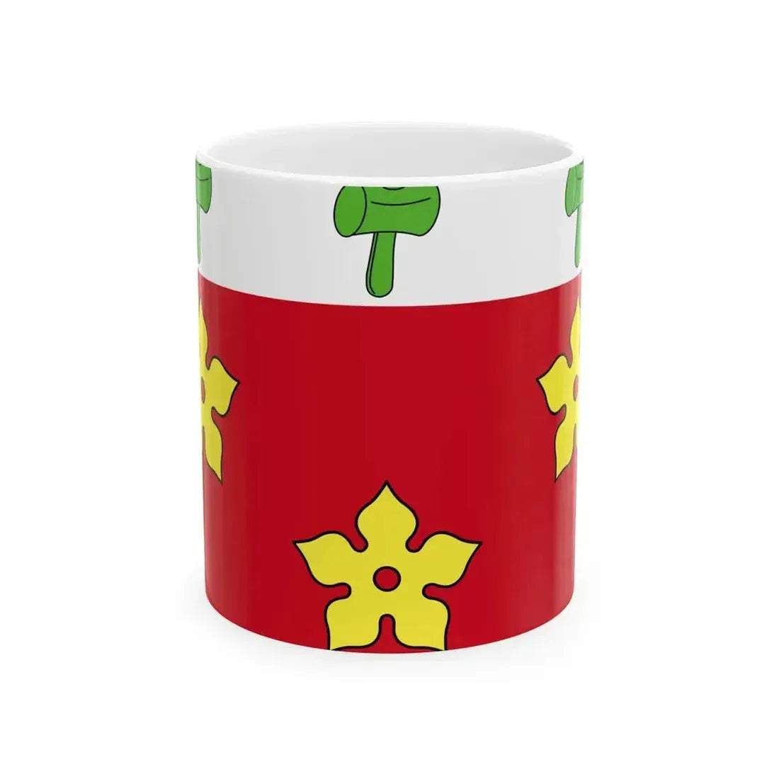 Flag of Alette (France) White Coffee Mug 11oz - Go Mug Yourself