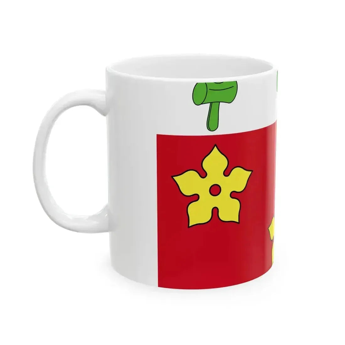 Flag of Alette (France) White Coffee Mug - Go Mug Yourself