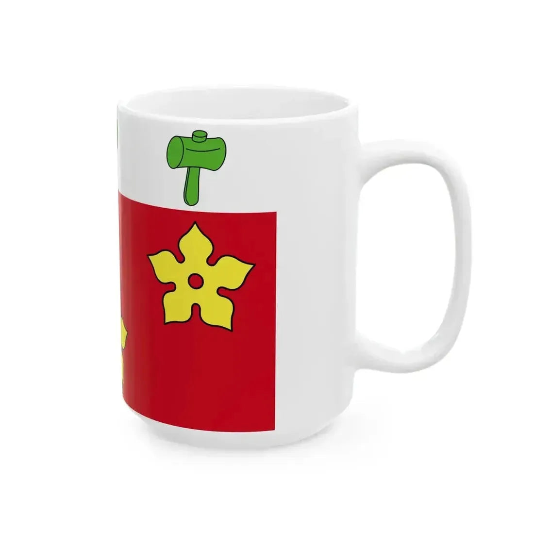 Flag of Alette (France) White Coffee Mug - Go Mug Yourself