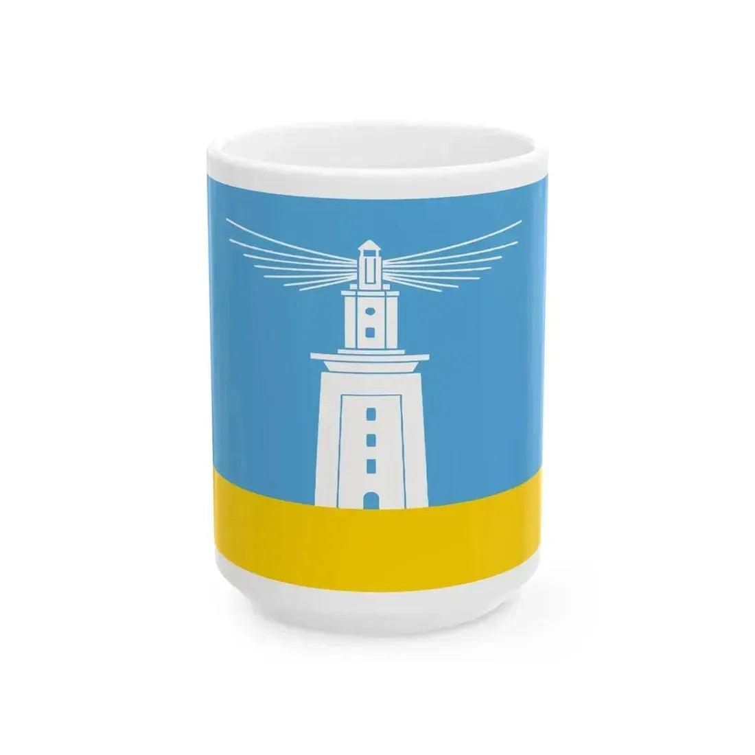 Flag of Alexandria (Egypt) White Coffee Mug 15oz - Go Mug Yourself