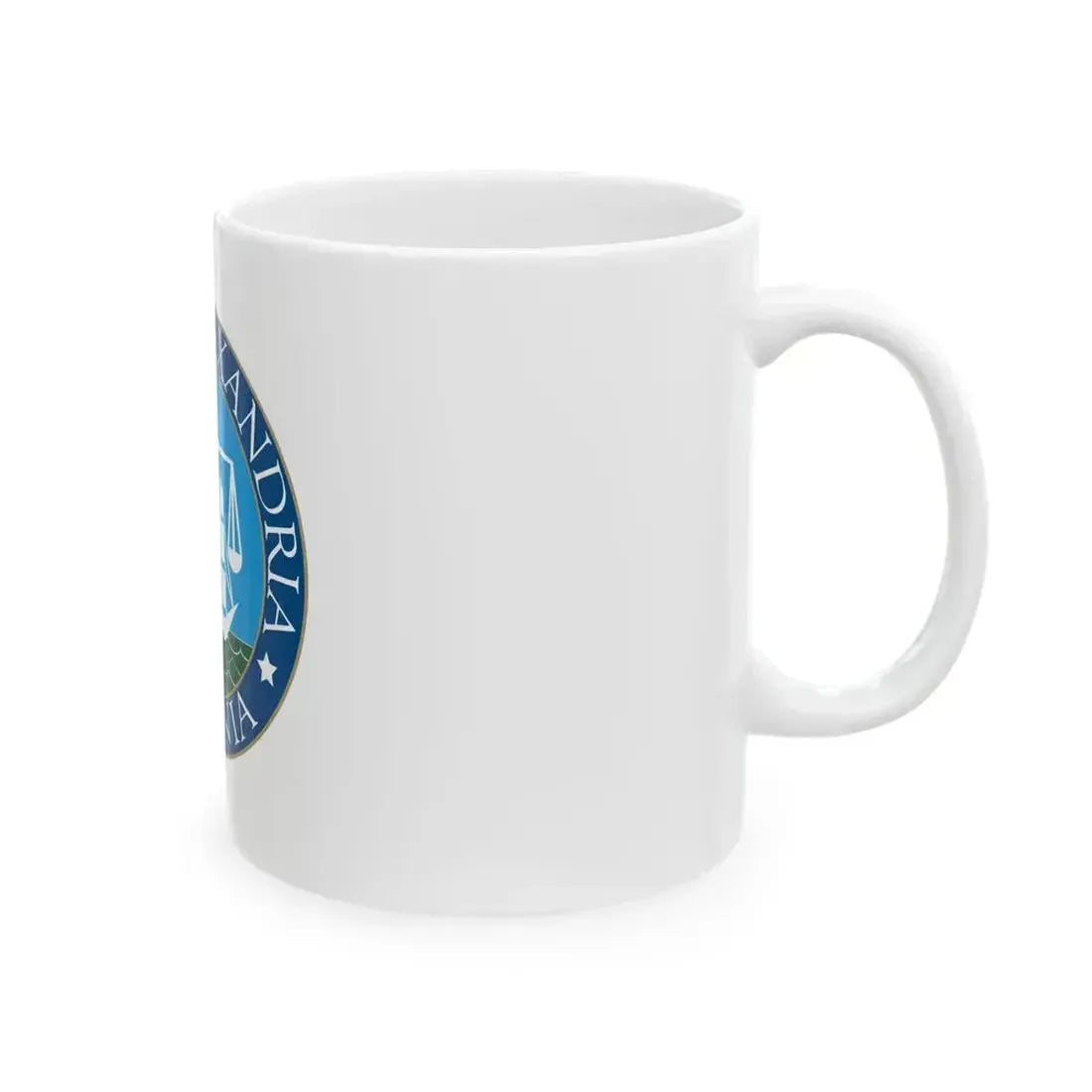 Flag of Alexandria Virginia (United States) White Coffee Mug - Go Mug Yourself