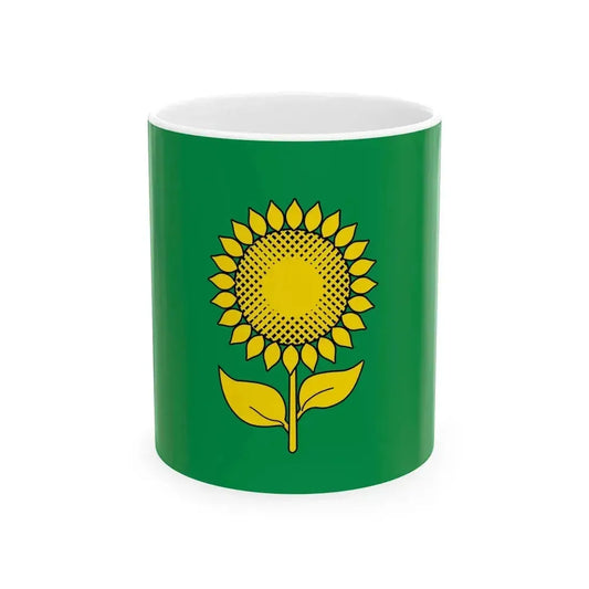 Flag of Alexeyevsky rayon (Russia) White Coffee Mug 11oz - Go Mug Yourself