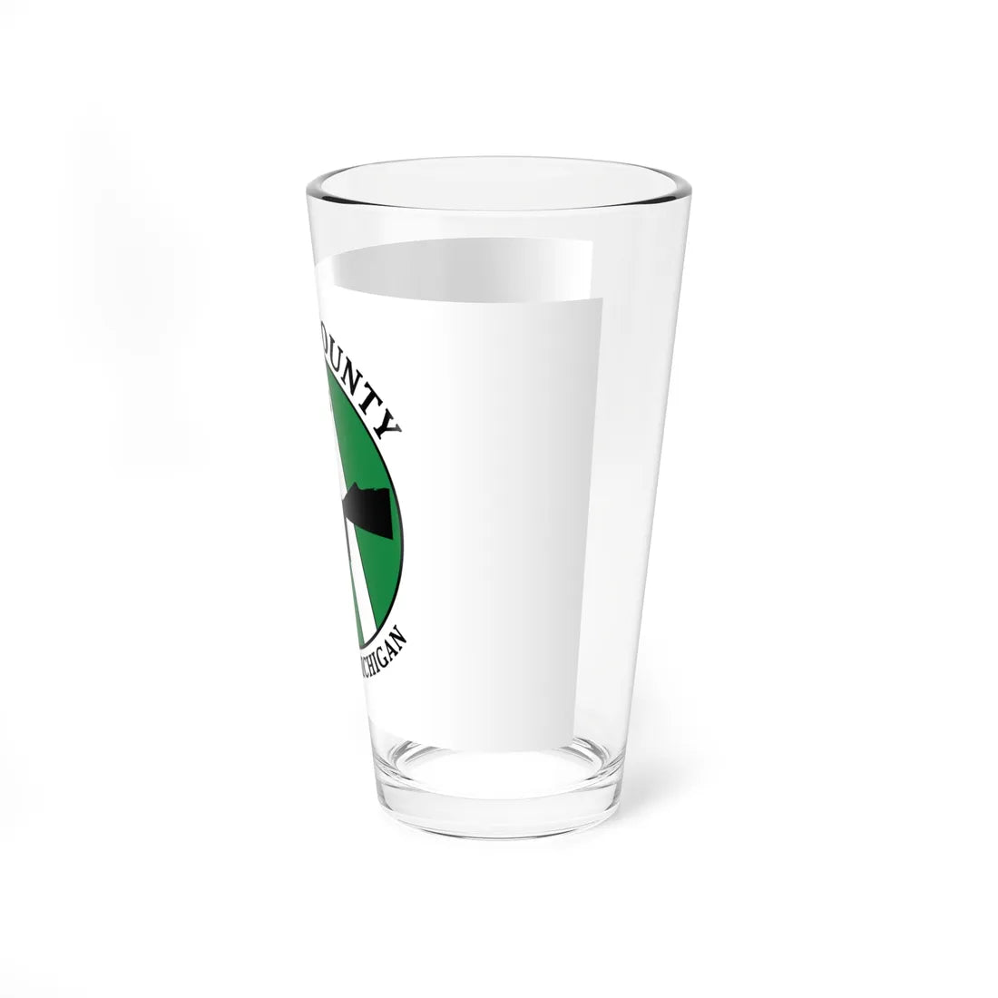 Flag of Alger County Michigan (United States) Pint Glass 16oz - Go Mug Yourself