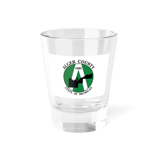Flag of Alger County Michigan (United States) Shot Glass 1.5oz 1.5oz - Go Mug Yourself