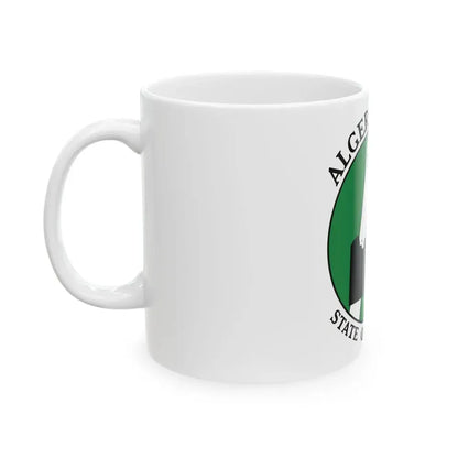 Flag of Alger County Michigan (United States) White Coffee Mug - Go Mug Yourself