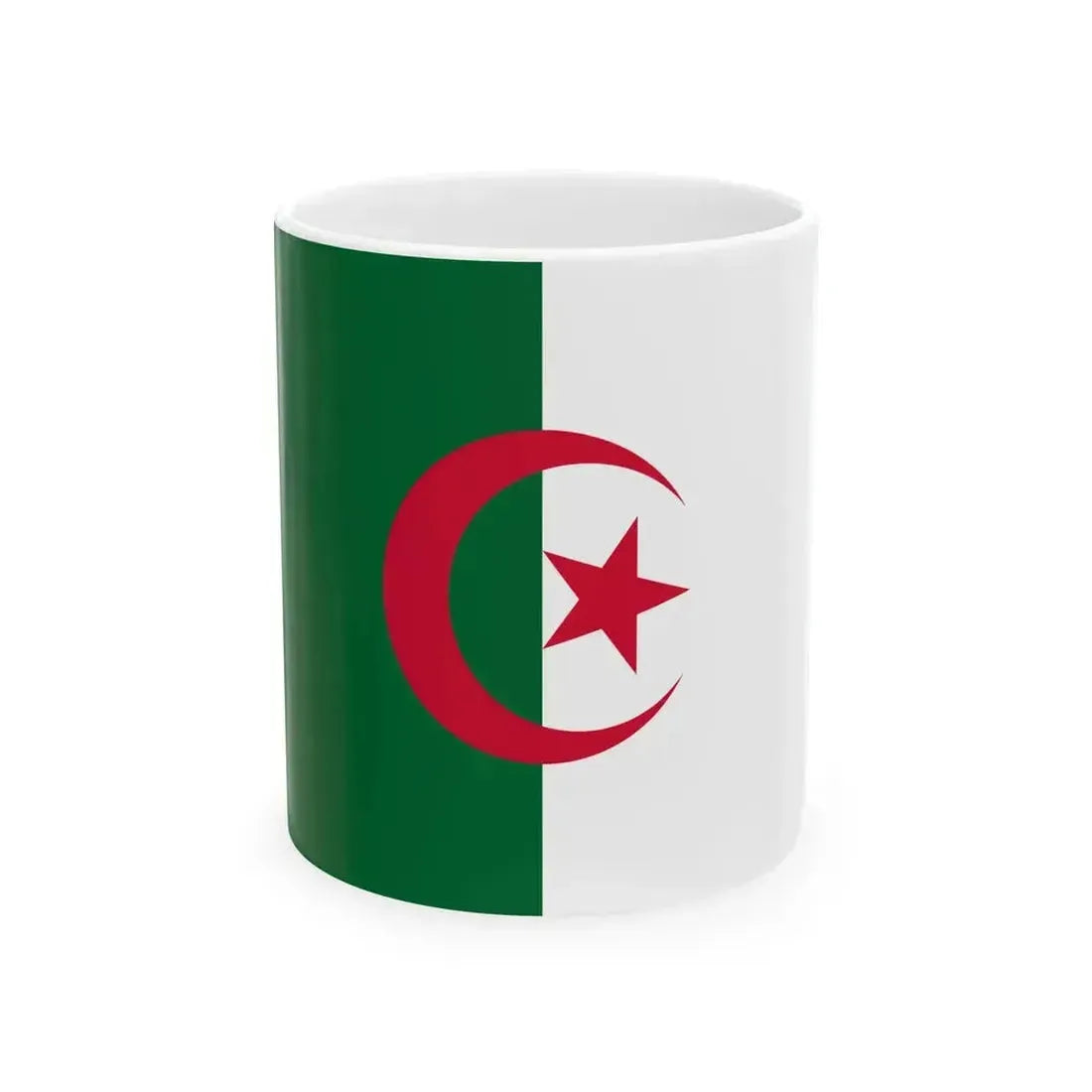 Flag of Algeria (Algeria) White Coffee Mug 11oz - Go Mug Yourself