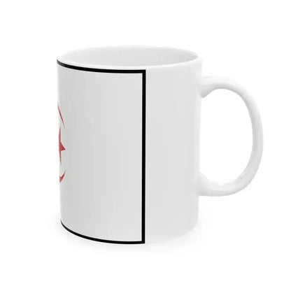 Flag of Algeria bordered (Algeria) White Coffee Mug - Go Mug Yourself
