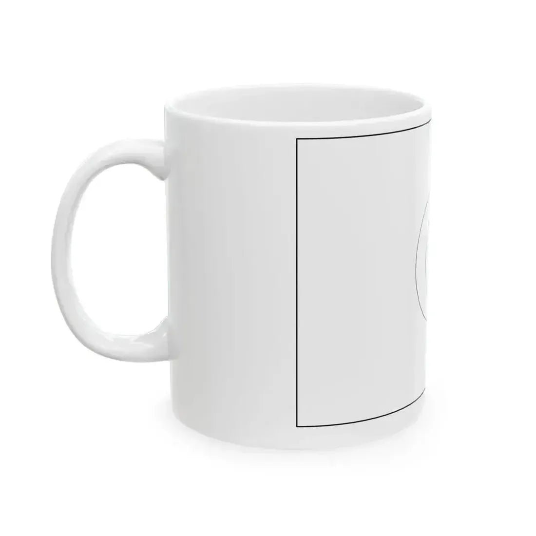 Flag of Algeria colouring page (Algeria) White Coffee Mug - Go Mug Yourself