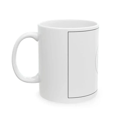 Flag of Algeria colouring page (Algeria) White Coffee Mug - Go Mug Yourself