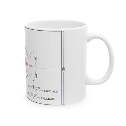 Flag of Algeria construction sheet (Algeria) White Coffee Mug - Go Mug Yourself