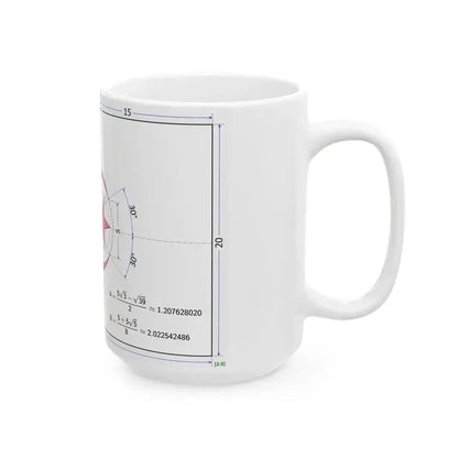 Flag of Algeria construction sheet (Algeria) White Coffee Mug - Go Mug Yourself