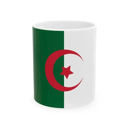 Flag of Algeria variant (Algeria) White Coffee Mug 11oz - Go Mug Yourself