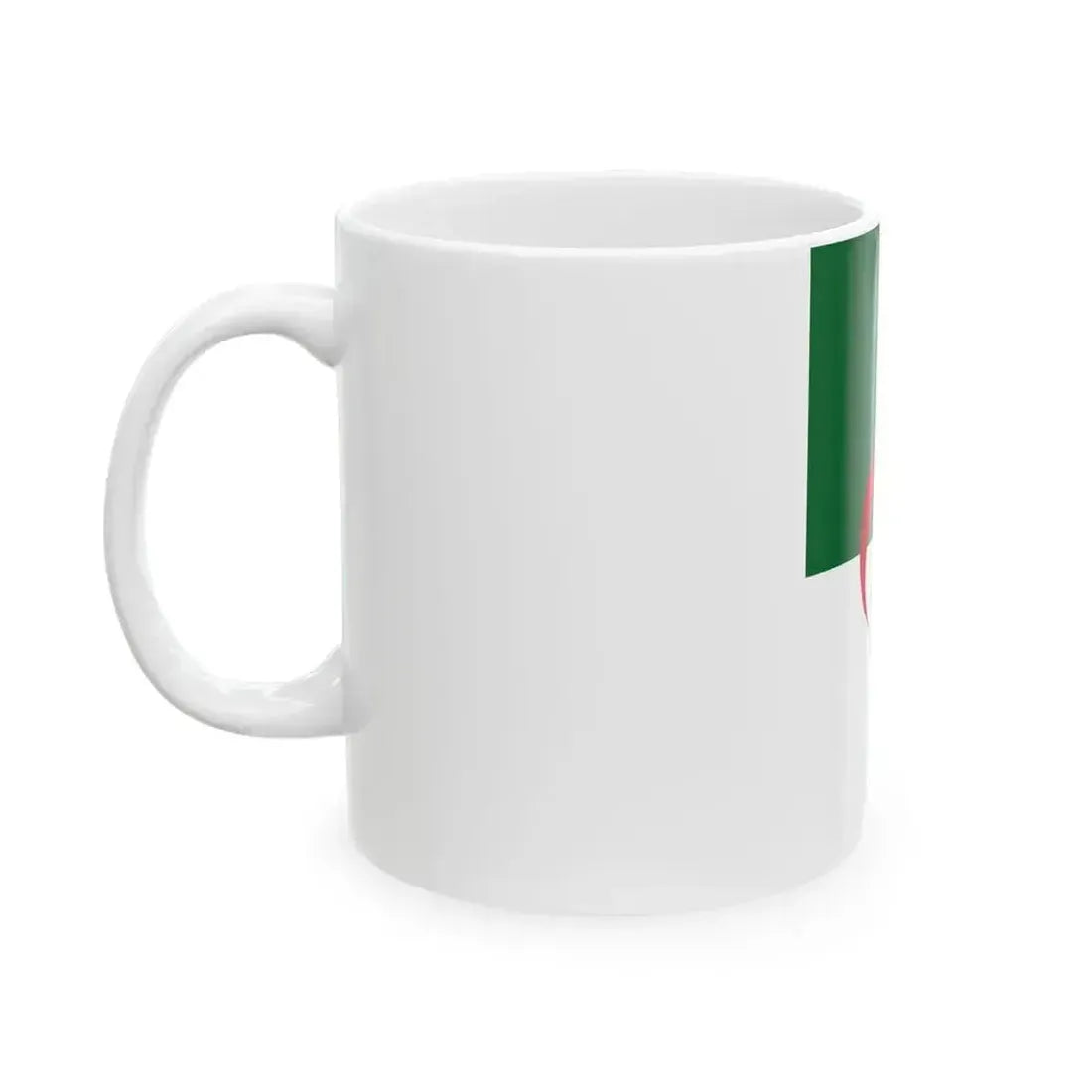 Flag of Algeria vertical (Algeria) White Coffee Mug - Go Mug Yourself