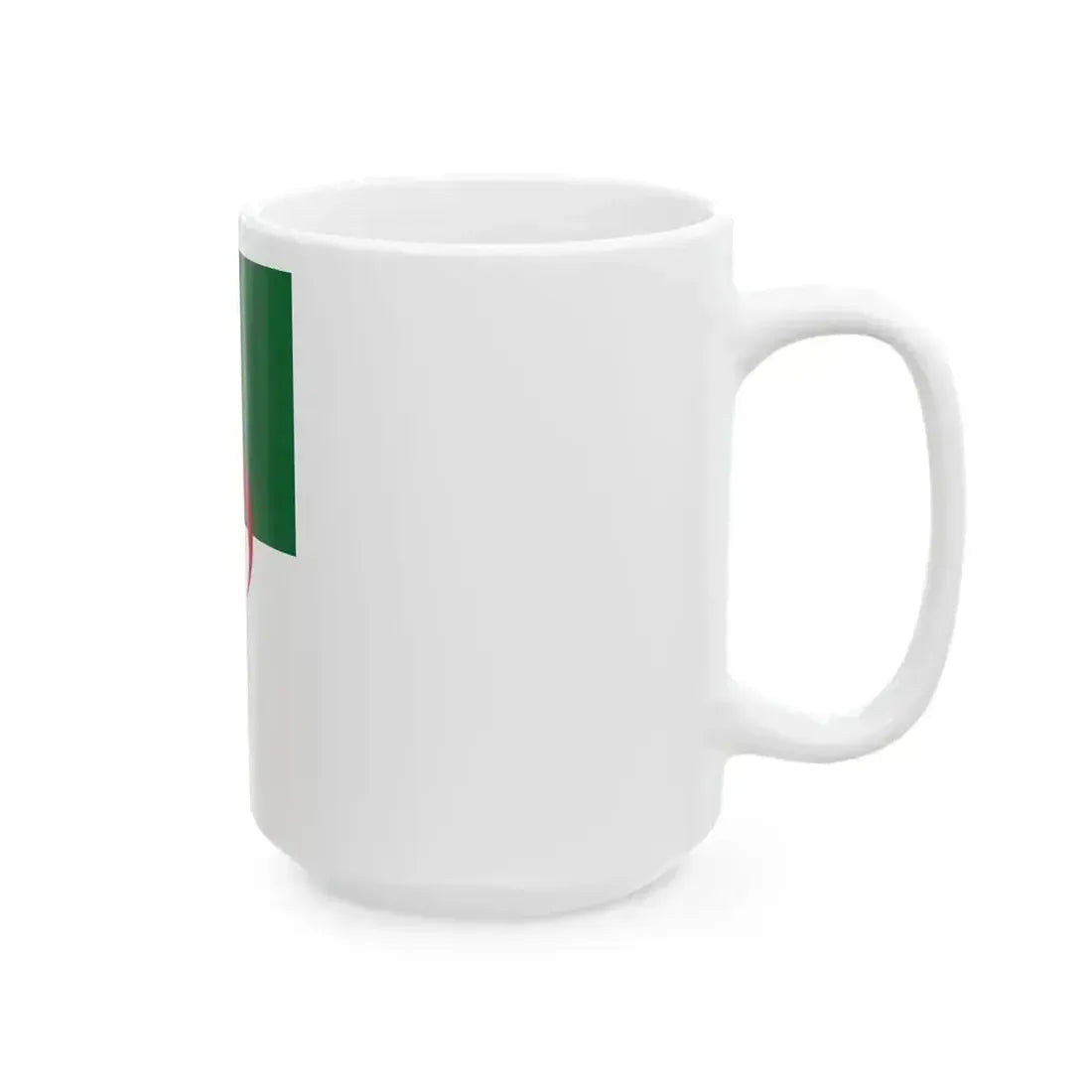 Flag of Algeria vertical (Algeria) White Coffee Mug - Go Mug Yourself