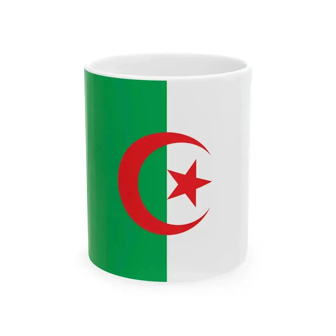 Flag of Algeria WFB (Algeria) White Coffee Mug 11oz - Go Mug Yourself