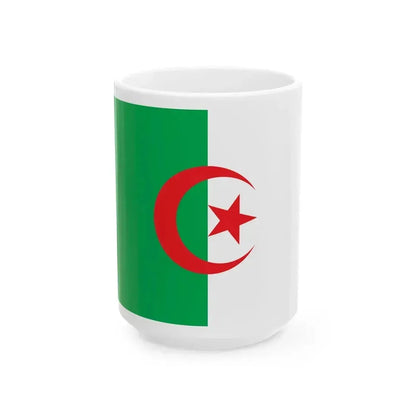 Flag of Algeria WFB (Algeria) White Coffee Mug 15oz - Go Mug Yourself