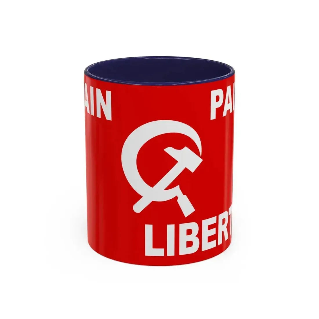 Flag of Algerian Communist Party - Accent Coffee Mug 11oz Navy - Go Mug Yourself