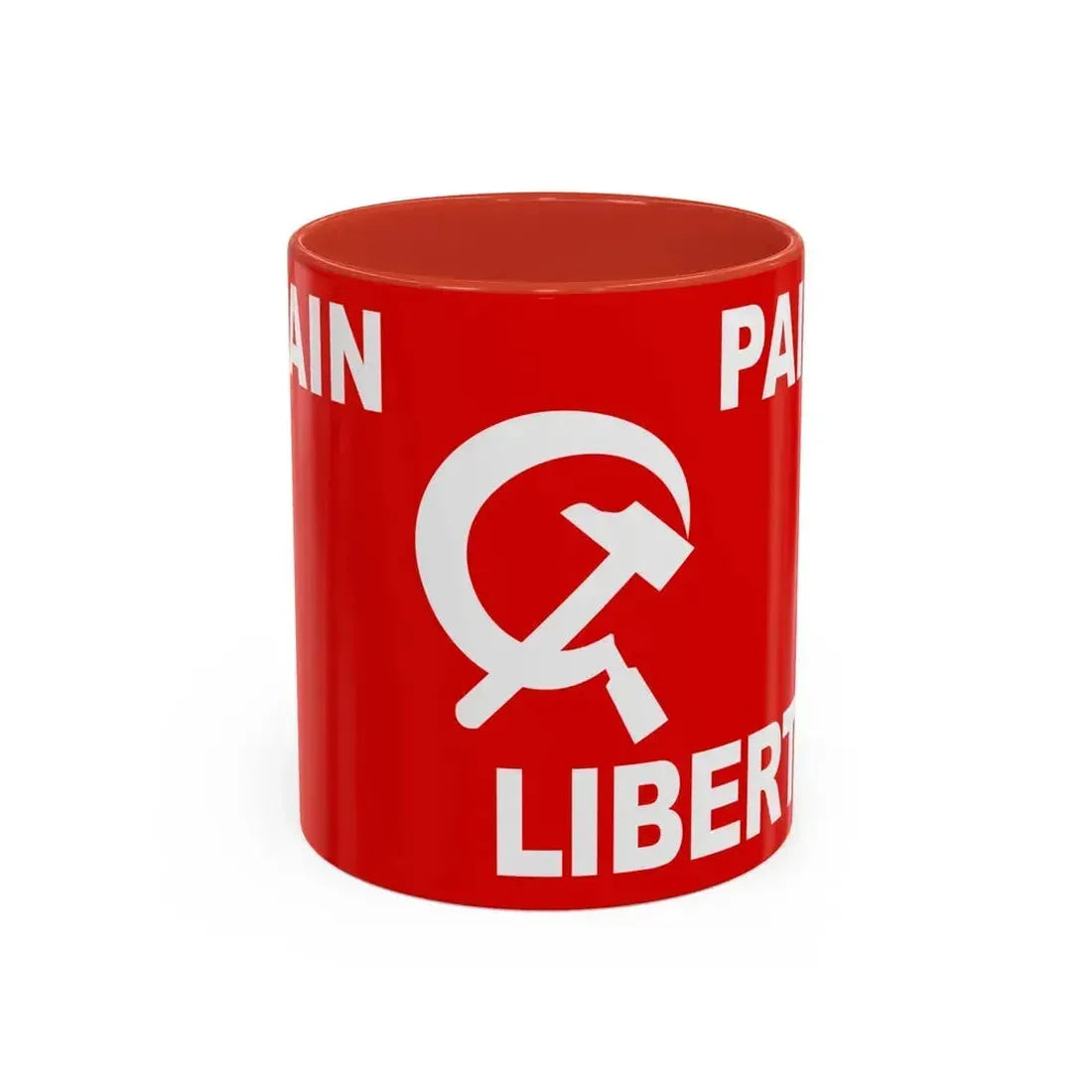 Flag of Algerian Communist Party - Accent Coffee Mug 11oz Red - Go Mug Yourself