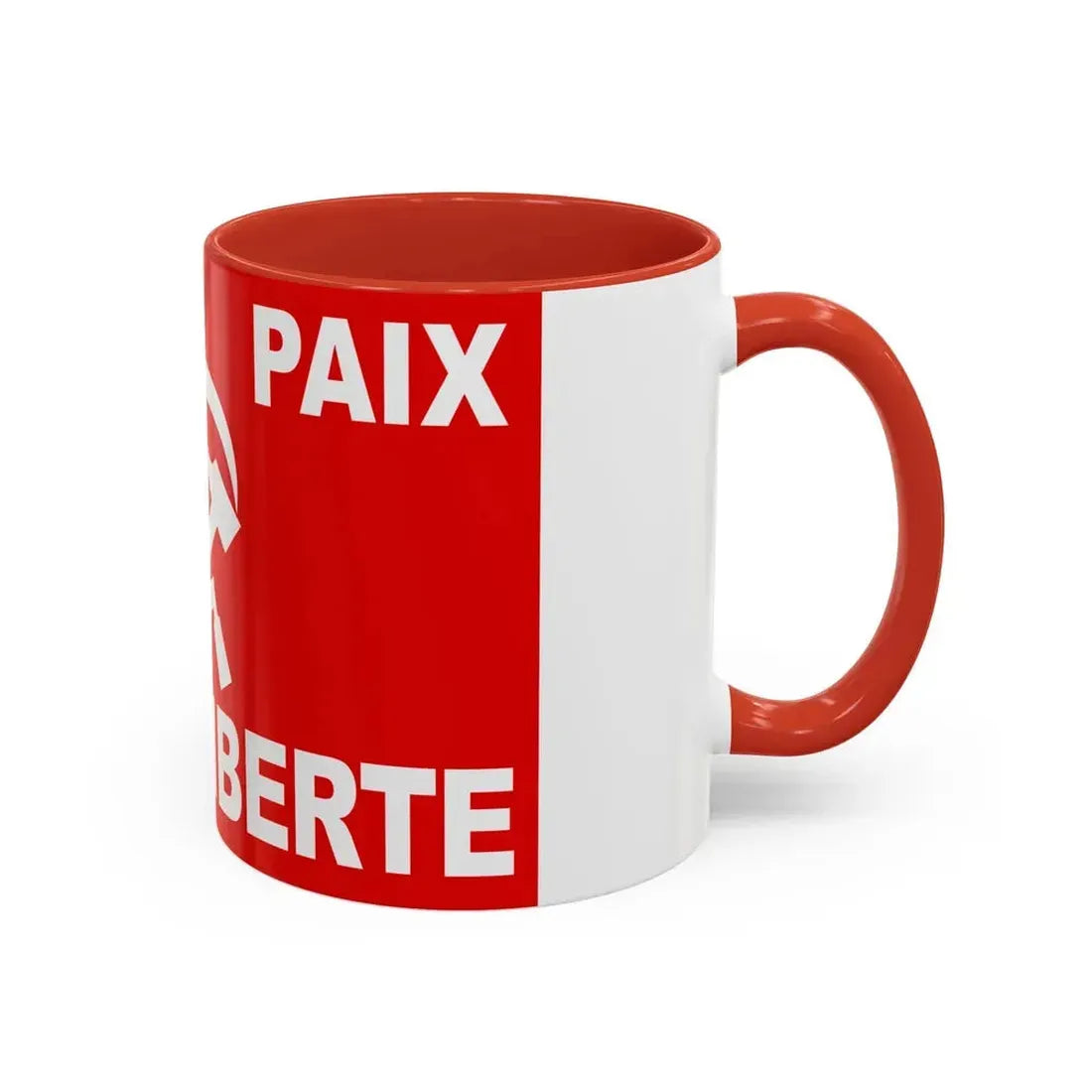 Flag of Algerian Communist Party - Accent Coffee Mug - Go Mug Yourself