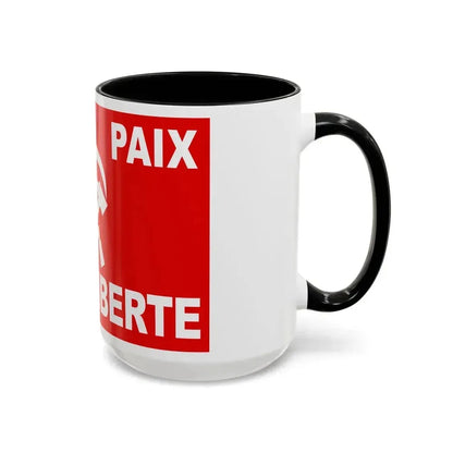 Flag of Algerian Communist Party - Accent Coffee Mug - Go Mug Yourself