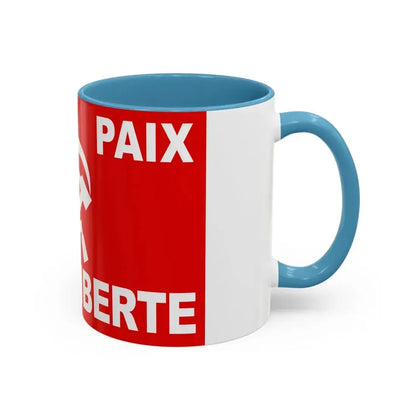 Flag of Algerian Communist Party - Accent Coffee Mug - Go Mug Yourself