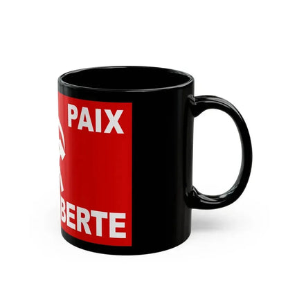 Flag of Algerian Communist Party - Black Coffee Mug - Go Mug Yourself