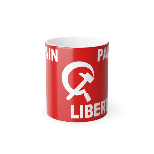 Flag of Algerian Communist Party - Color Changing Coffee Mug 11oz - Go Mug Yourself