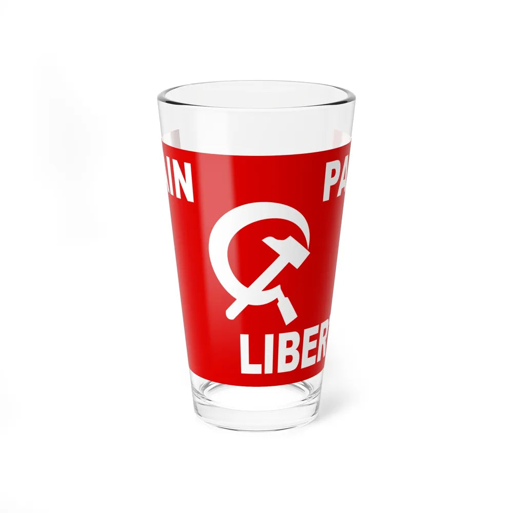 Flag of Algerian Communist Party - Pint Glass 16oz-16oz-Go Mug Yourself