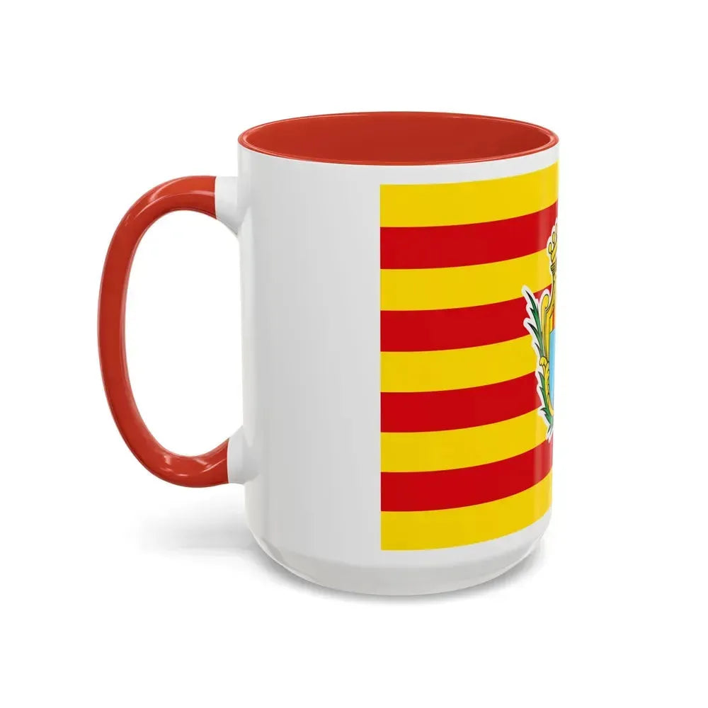 Flag of Alghero Italy - Accent Coffee Mug - Go Mug Yourself