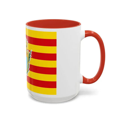 Flag of Alghero Italy - Accent Coffee Mug - Go Mug Yourself