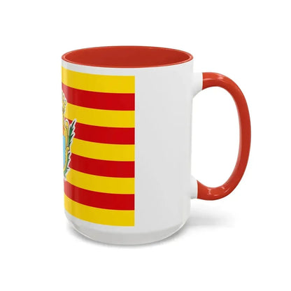 Flag of Alghero Italy - Accent Coffee Mug - Go Mug Yourself