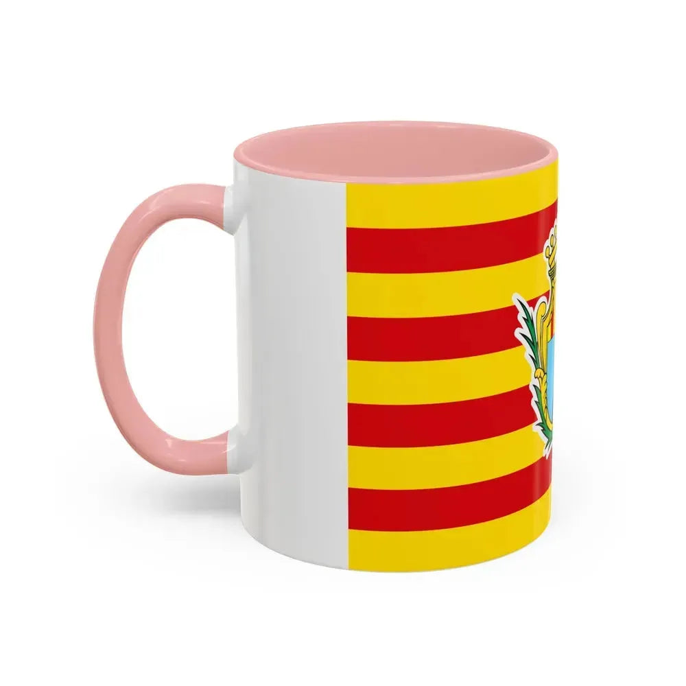 Flag of Alghero Italy - Accent Coffee Mug - Go Mug Yourself