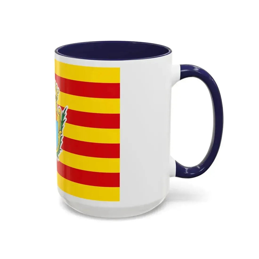 Flag of Alghero Italy - Accent Coffee Mug - Go Mug Yourself