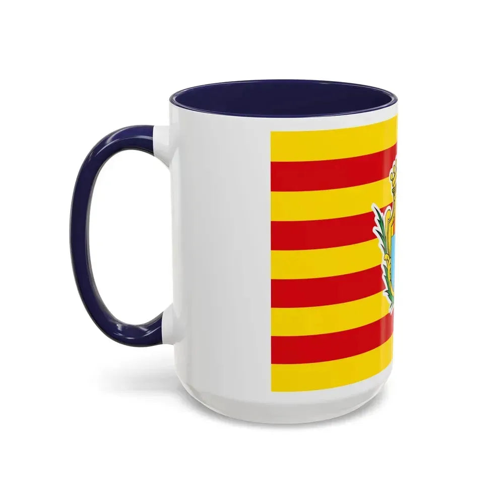 Flag of Alghero Italy - Accent Coffee Mug - Go Mug Yourself