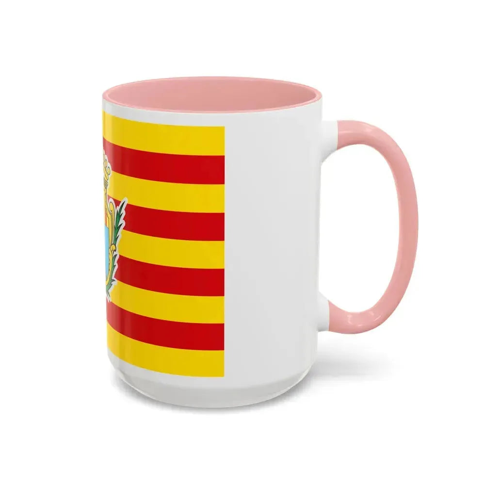 Flag of Alghero Italy - Accent Coffee Mug - Go Mug Yourself
