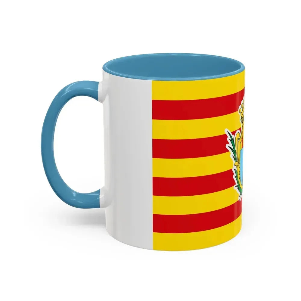 Flag of Alghero Italy - Accent Coffee Mug - Go Mug Yourself