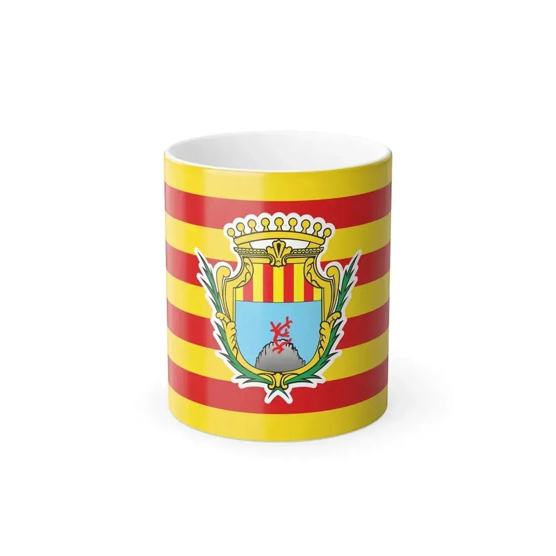 Flag of Alghero Italy - Color Changing Coffee Mug 11oz - Go Mug Yourself