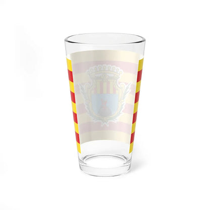 Flag of Alghero Italy - Pint Glass 16oz-Go Mug Yourself