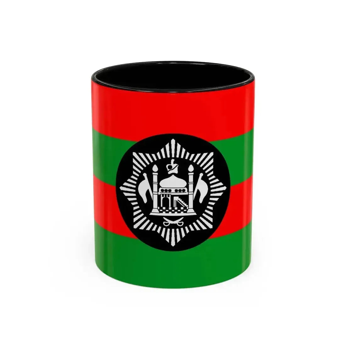 Flag of Ali Ahmad Khan's rebellion against Habibullah Kalakani - Accent Coffee Mug 11oz Black - Go Mug Yourself