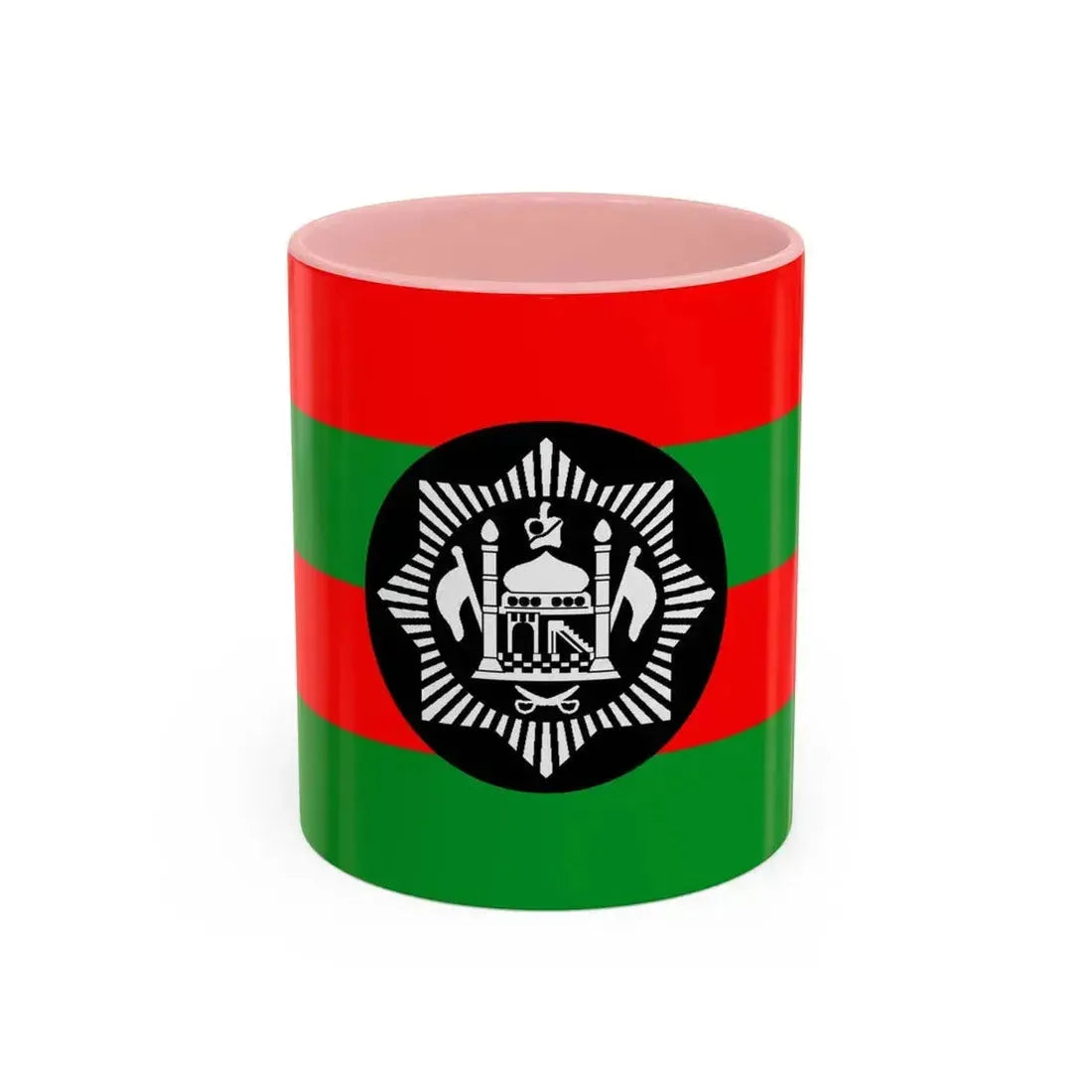 Flag of Ali Ahmad Khan's rebellion against Habibullah Kalakani - Accent Coffee Mug 11oz Pink - Go Mug Yourself