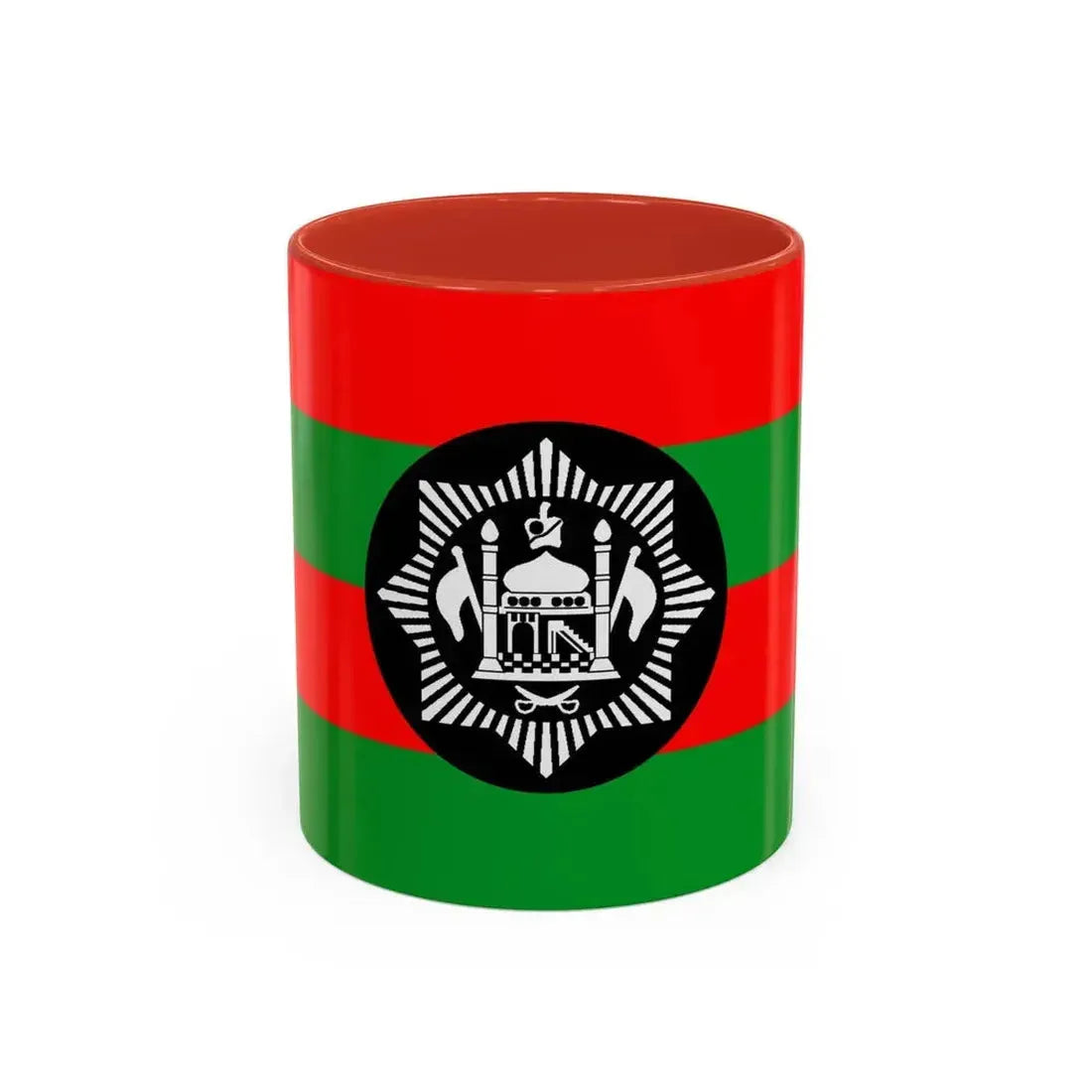 Flag of Ali Ahmad Khan's rebellion against Habibullah Kalakani - Accent Coffee Mug 11oz Red - Go Mug Yourself