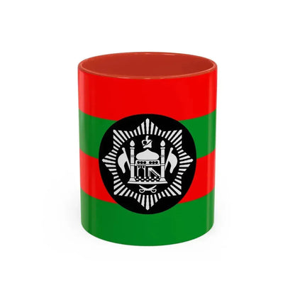 Flag of Ali Ahmad Khan's rebellion against Habibullah Kalakani - Accent Coffee Mug 11oz Red - Go Mug Yourself