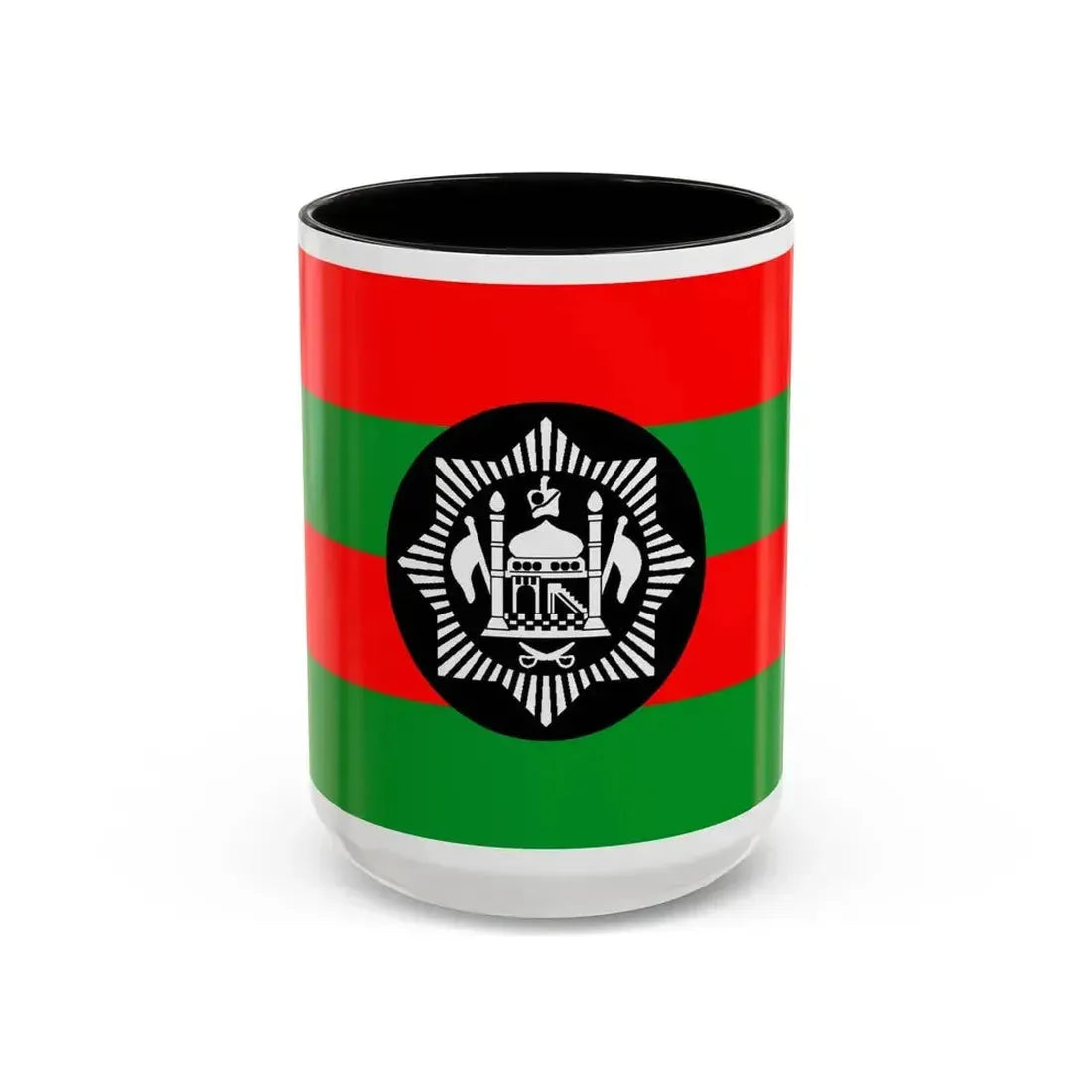 Flag of Ali Ahmad Khan's rebellion against Habibullah Kalakani - Accent Coffee Mug 15oz Black - Go Mug Yourself