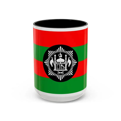 Flag of Ali Ahmad Khan's rebellion against Habibullah Kalakani - Accent Coffee Mug 15oz Black - Go Mug Yourself