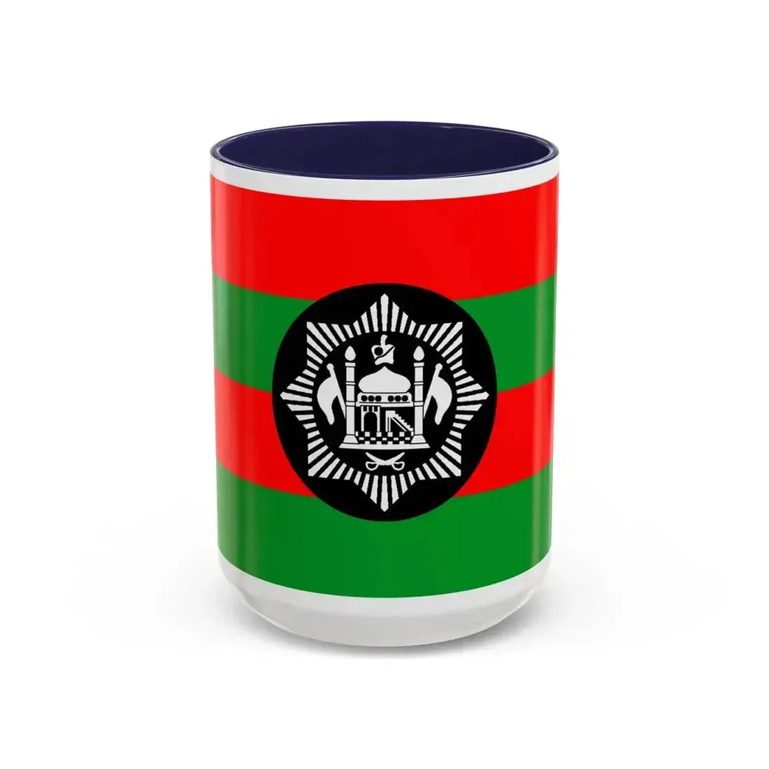 Flag of Ali Ahmad Khan's rebellion against Habibullah Kalakani - Accent Coffee Mug 15oz Navy - Go Mug Yourself