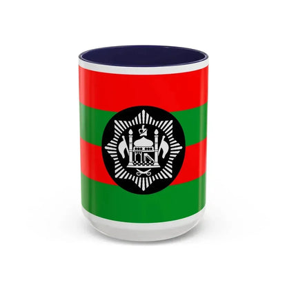 Flag of Ali Ahmad Khan's rebellion against Habibullah Kalakani - Accent Coffee Mug 15oz Navy - Go Mug Yourself