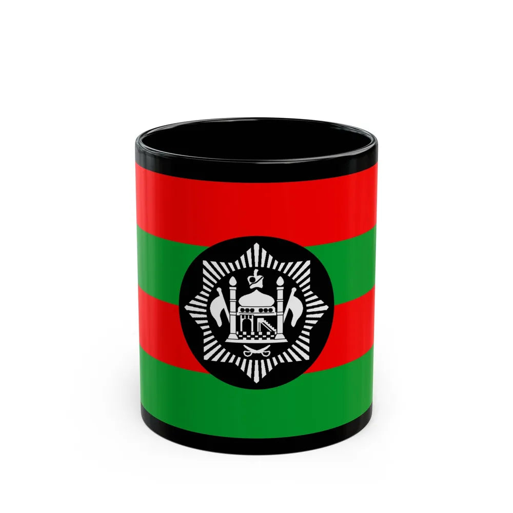 Flag of Ali Ahmad Khan's rebellion against Habibullah Kalakani - Black Coffee Mug-11oz-Go Mug Yourself