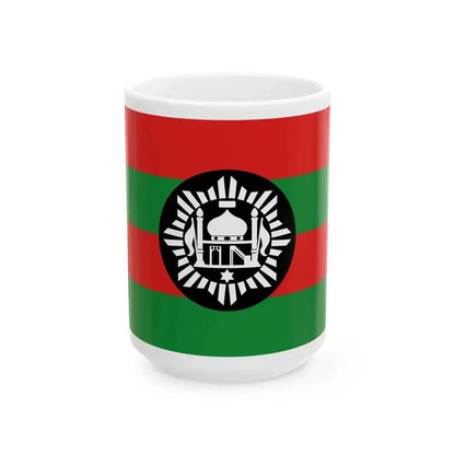 Flag of Ali Ahmad Khans rebellion against Habibullah Kalakani defaked svg-version (Afghanistan) White Coffee Mug 15oz - Go Mug Yourself