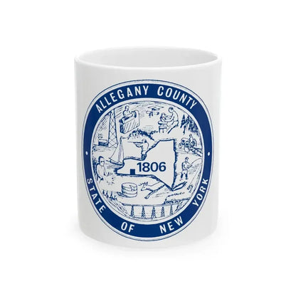 Flag of Allegany County New York (United States) White Coffee Mug 11oz - Go Mug Yourself