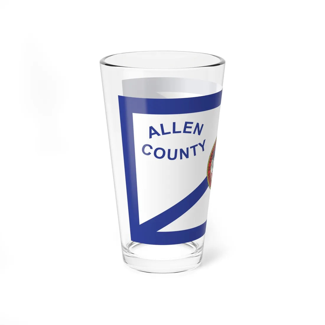 Flag of Allen County Indiana (India) Pint Glass 16oz - Go Mug Yourself